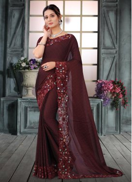 Rangoli Embroidered Work Traditional Designer Saree