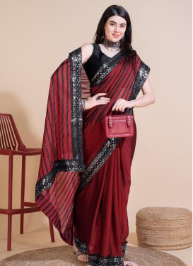 Rangoli Silk Designer Contemporary Style Saree For Festival