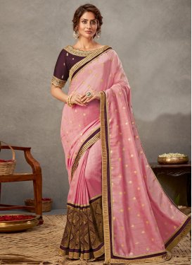 Raw Silk Traditional Designer Saree For Ceremonial