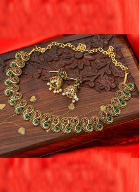 Regal Gold Rodium Polish Alloy Jewellery Set