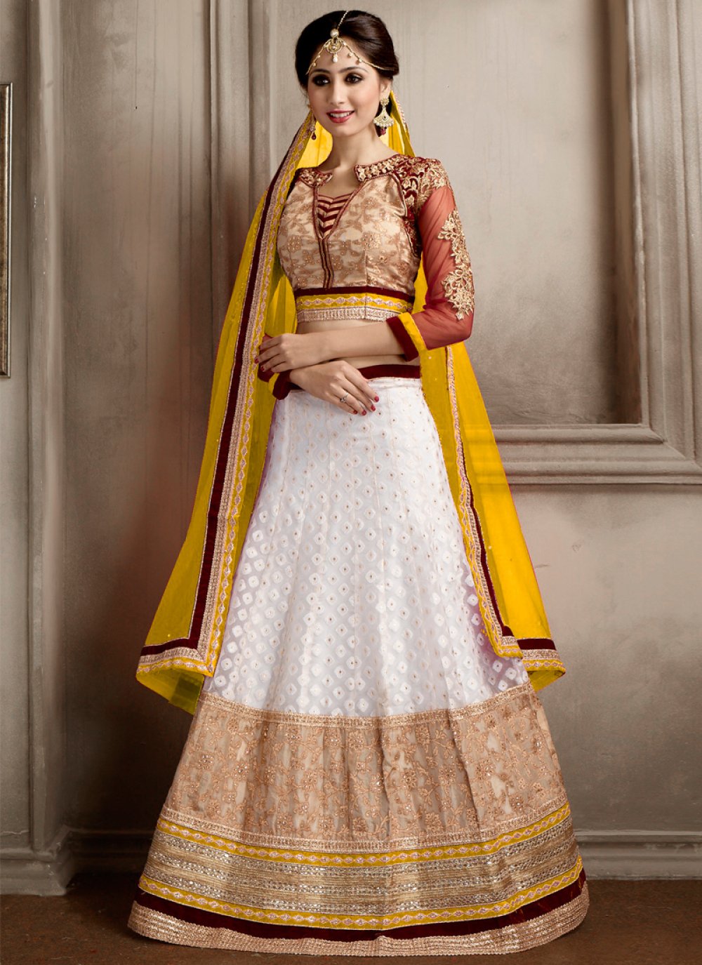 Off White Color Designer Lehenga Choli Women Party Wear Bollywood Lengha  Sari,indian Wedding Wear Custom Stitched Lehenga Choli With Dupatta - Etsy