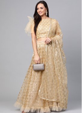 Resham Work A - Line Lehenga For Festival