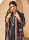 Digital Print Work Velvet Pant Style Pakistani Salwar Suit - 1