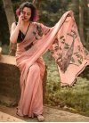 Linen Designer Contemporary Saree For Casual - 1