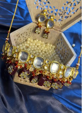 Royal Alloy Gold Rodium Polish Jewellery Set