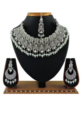 Royal Alloy Gold Rodium Polish Jewellery Set For Ceremonial