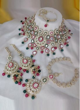 Royal Beads Work Necklace Set For Festival