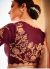 Dola Silk Embroidered Work Traditional Designer Saree - 1