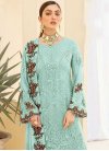 Faux Georgette Pant Style Pakistani Salwar Suit - 1