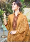 Cotton Silk Palazzo Style Pakistani Salwar Kameez For Ceremonial - 1