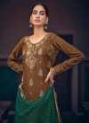 Jacquard Silk Embroidered Work Pant Style Pakistani Salwar Suit - 1