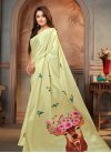 Satin Silk Designer Contemporary Saree For Casual - 1