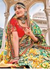 Mustard and Olive Designer Contemporary Style Saree For Bridal - 1