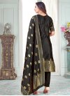 Art Silk Woven Work Pant Style Straight Salwar Kameez - 1