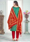 Woven Work Pant Style Classic Salwar Suit - 1