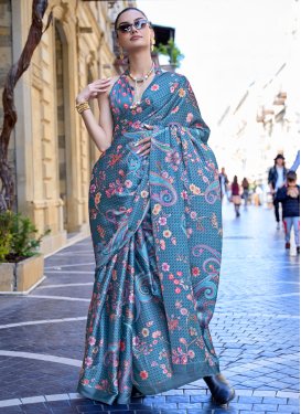 Satin Silk Designer Contemporary Style Saree