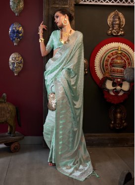 Satin Silk Designer Contemporary Style Saree For Festival
