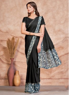 Satin Silk Designer Traditional Saree For Festival