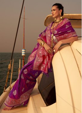 Satin Silk Traditional Designer Saree For Festival