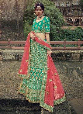 Satin Silk Trendy Designer Lehenga Choli