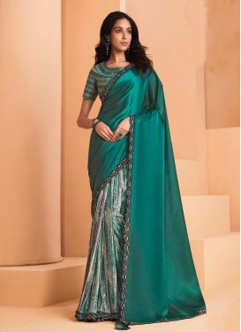 Satin Silk Trendy Designer Saree