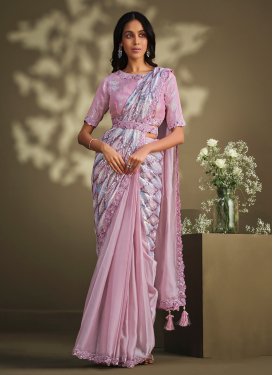 Satin Silk Trendy Designer Saree
