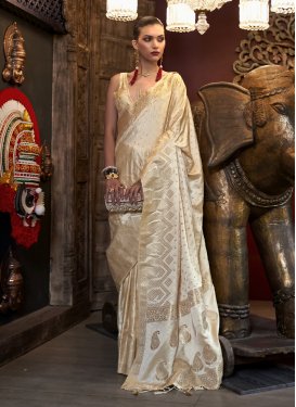 Satin Silk Woven Work Designer Traditional Saree