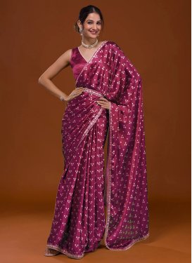 Satin Traditional Designer Saree For Casual