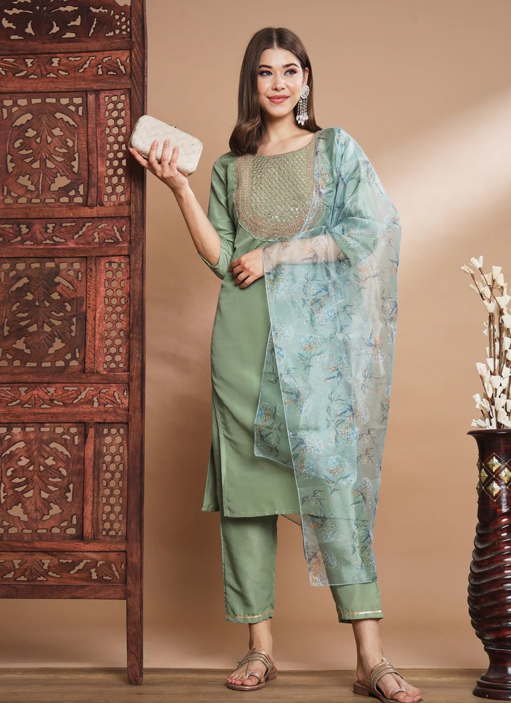 Sequins Work Readymade Designer Salwar Suit