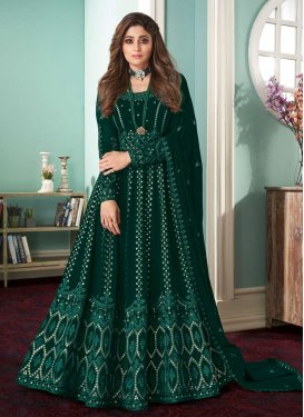 Shamita Shetty Faux Georgette Trendy Designer Salwar Kameez