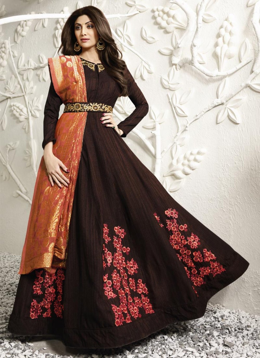 Shilpa Shetty in a palazzo suit – South India Fashion