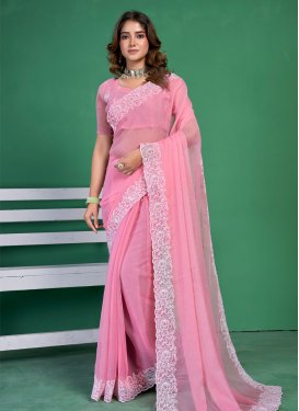 Shimmer Georgette Trendy Classic Saree