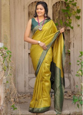 Silk Blend Designer Contemporary Saree