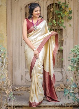 Silk Blend Designer Contemporary Style Saree