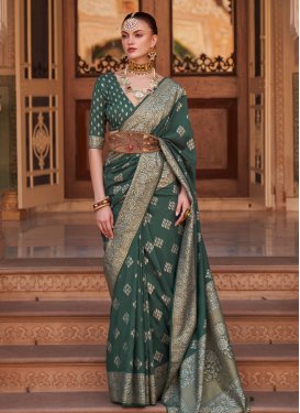 Silk Blend Designer Traditional Saree