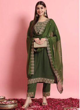 Silk Blend Readymade Salwar Suit