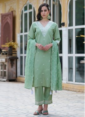 Silk Blend Readymade Salwar Suit For Festival