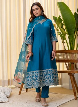 Blue : Buy Indian Wedding Dresses, Wedding Salwar Suits in UK, USA