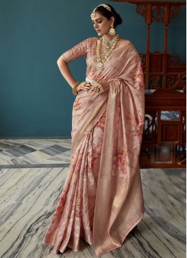 Silk Blend Trendy Classic Saree For Ceremonial