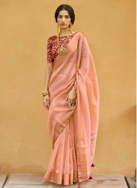 Silk Blend Woven Work Designer Traditional Saree
