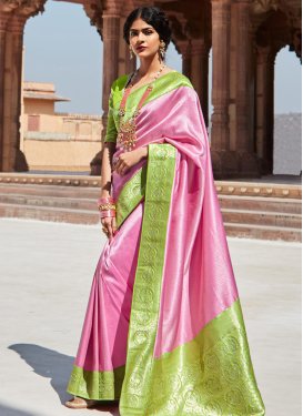 Silk Contemporary Style Saree For Ceremonial