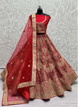 Silk Designer A Line Lehenga Choli