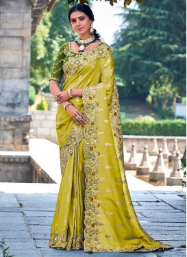 Silk Designer Contemporary Style Saree For Bridal