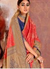 Art Silk Weaving Trendy Saree in Red - 1
