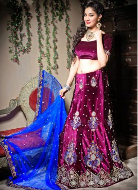 Simplistic Velvet Sangeet Trendy Lehenga Choli