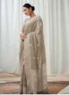 Linen Woven Work Traditional Designer Saree - 1