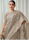 Linen Woven Work Traditional Designer Saree - 2