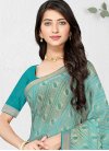 Lace Work Trendy Classic Saree For Casual - 1