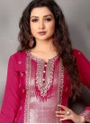 Embroidered Work Palazzo Style Pakistani Salwar Kameez For Party - 1