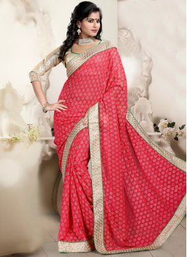 Sophisticated Faux Georgette Casual Saree